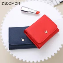 Wallet Women 2018 Lady Short Women Wallets Crown Decorated Mini Money font b Purses b font