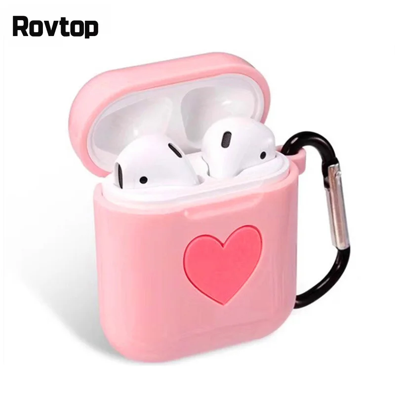 

Mini Bluetooth Earphone Silicone Case Cover Anti-shock Protector With Portable Hook For Iphone AirPods Air Pods Accessories