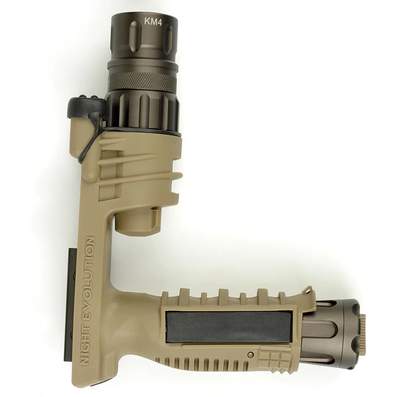 Тактический фонарик M910V вертикальный FOREGRIP WEAPONLIGHT чувствительный к давлению мгновенный активация колодки постоянного включения поворотный переключатель