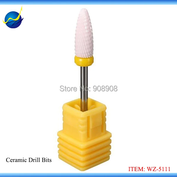 

Hot Sell 1pc New Pink Flame Ceramic Nail Cuticle Bit Drill Nail Electric Nail File Chiropody Podiatry Manicure & Pedicure Tools