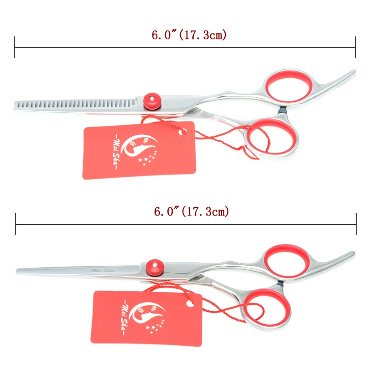 Meisha 6," ножницы для ухода за собакой набор из нержавеющей стали, для щенков прямые кудрявые волосы филировочные ножницы машинка для стрижки животных ножницы HB0001