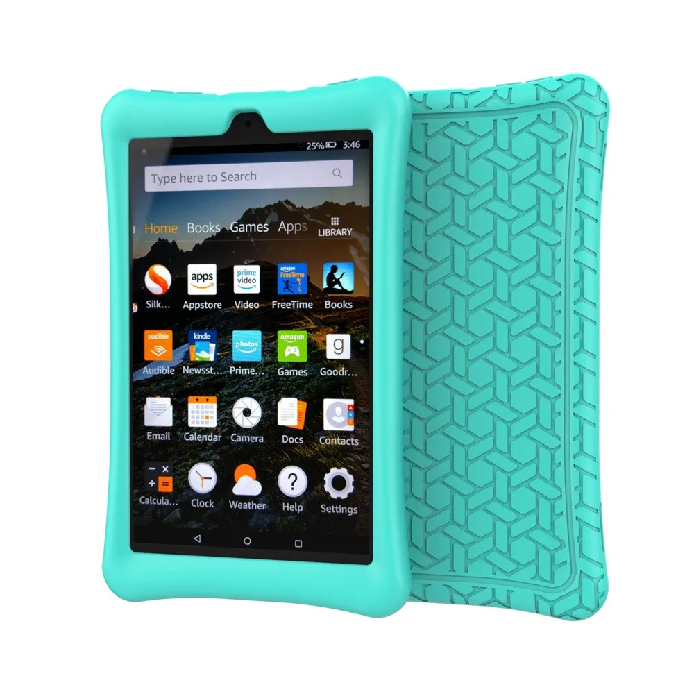 

Protective Case For Amazon Kindle Fire HD 8 2017 Tablet Shell Skin Silicone Case Cover For Amazon Kindle Fire HD 8 2016/2017