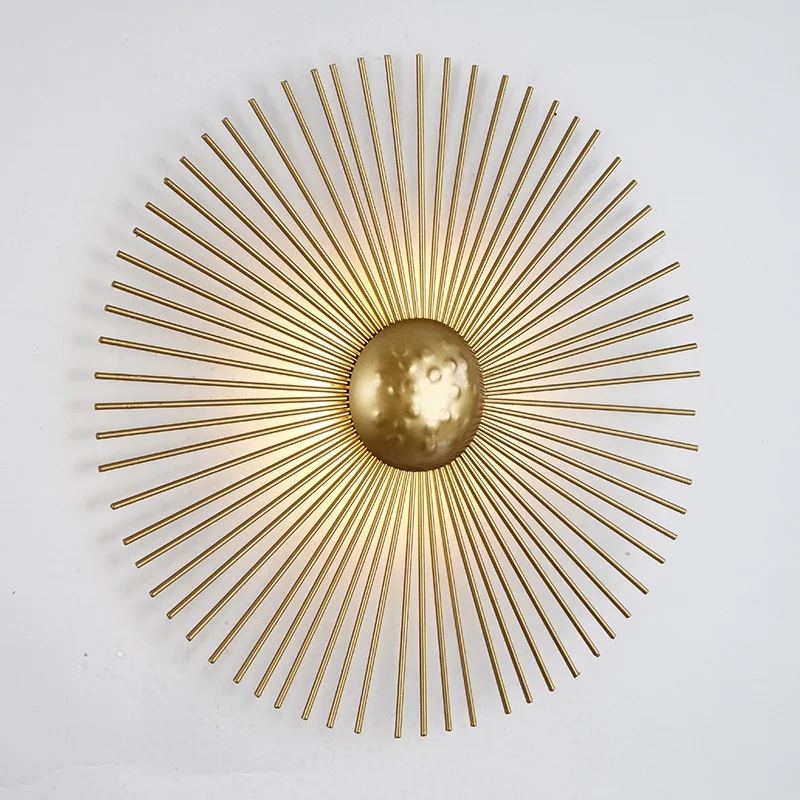 

Luxury Gold LED Wall Light Sconce Round Lamps for Interior Home House Decoration Bedside Bedroom Living Dining Room Luminaire