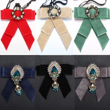 Портной Смит Кристалл женский галстук-бабочка для взрослых унисекс Ретро Свадебный воротник одежда сплав галстук-бабочка эластичная лента стразы бабочка галстук-бабочка