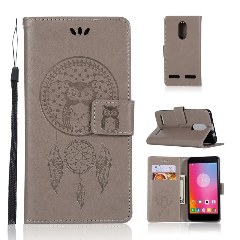 

Lenovo K33a48 K6 Flip Case K6 Power Cover Cute Owl Leather Silicone Wallet Book Phone Cases Lenovo K6 K33A42 K33 A48 Coque