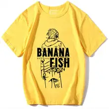 Аниме Банановая рыба косплей футболка Ash Lynx Мужская футболка Терилен короткий рукав футболки