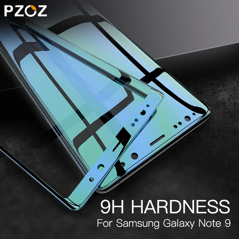 

PZOZ Tempered Glass For Samsung Galaxy 9 S9 Plus Full Cover Glass Phone Screen Protective Clear Transparent Protector 9H Glass