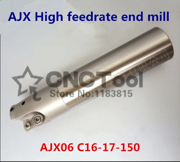 

AJX06 C16-17-150 Face End Milling Cutter AJX High feedrate end mill,High Speed Milling Indexable End Milling Cutter