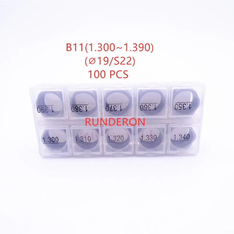 

RUNDERON 100 PCS B11 Washer Shim Fuel System Common Rail Injector Repair Adjustment Gasket Kit for-B-osch-C-ummins- Series