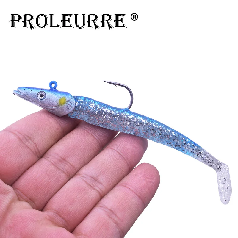Proleurre 1 шт. 11 5 см 22 г jig Head одинарный крючок Мягкие Рыбная приманка вобблер приманки