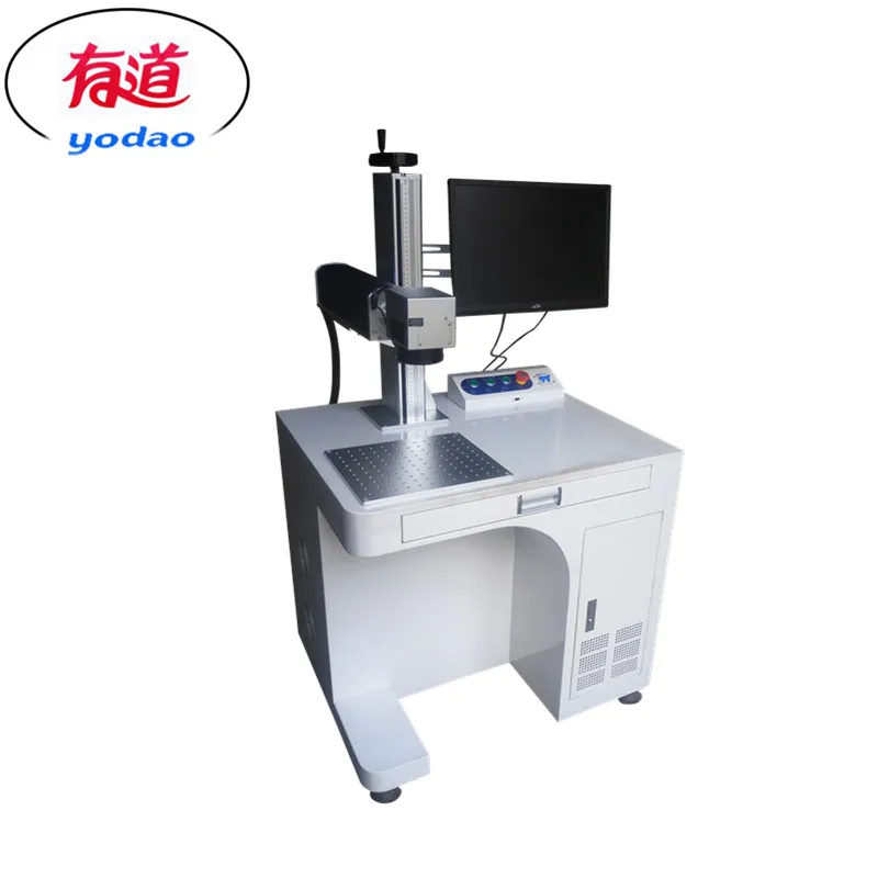 

Free shipping 50W desktop fiber laser marking machine laser engraving machine Nameplate marking mach stainless steel 110V 220V