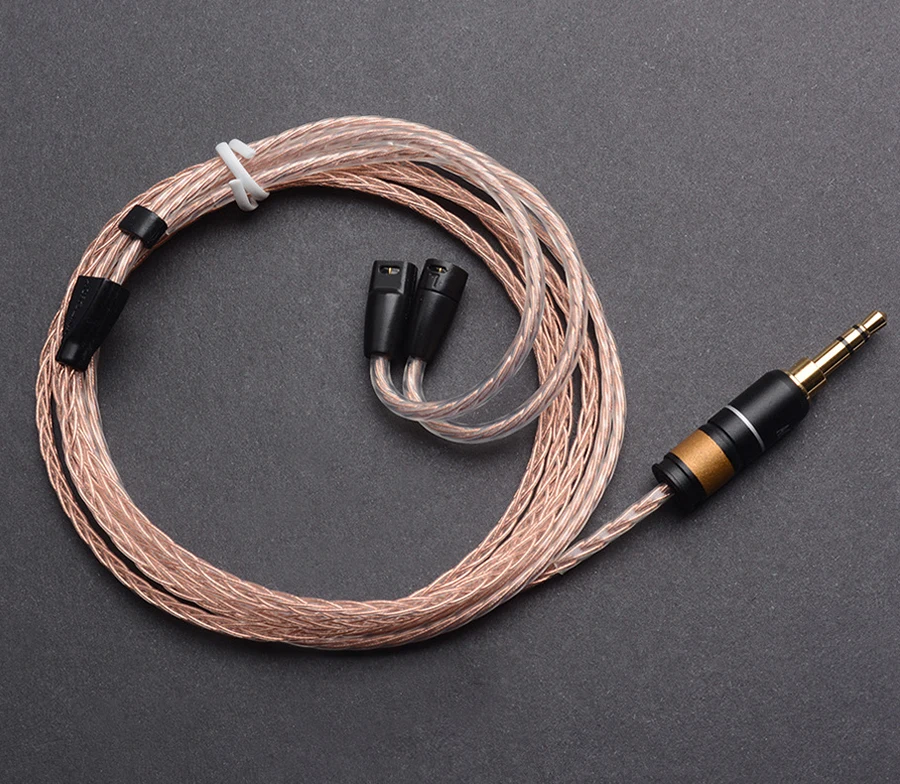 

Hand Made DIY 8 Core Single Crystal Silver Copper Mixed Hifi Updated Earphone Cable Cord For Sennheiser IE8 IE80 IE800 IE8I