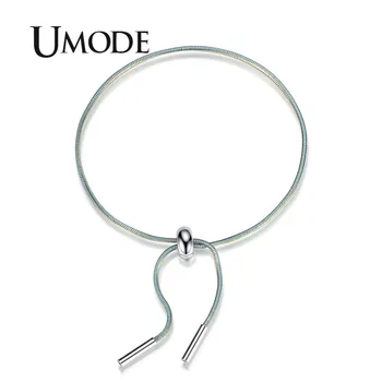 

UMODE Brand 4 Colors Charm Fashion Jewelry Slide Snake Chain & Link Bracelets for Women Pulseira Feminina Christmas Gifts UB0114