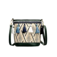 new straw women bag handbag female summer rattan bag hand-woven beach circle bohemian tassel handbag fashion girl Messenger bag new straw women bag handbag female summer rattan bag hand-woven beach circle bohemian tassel handbag fashion girl Messenger bag
