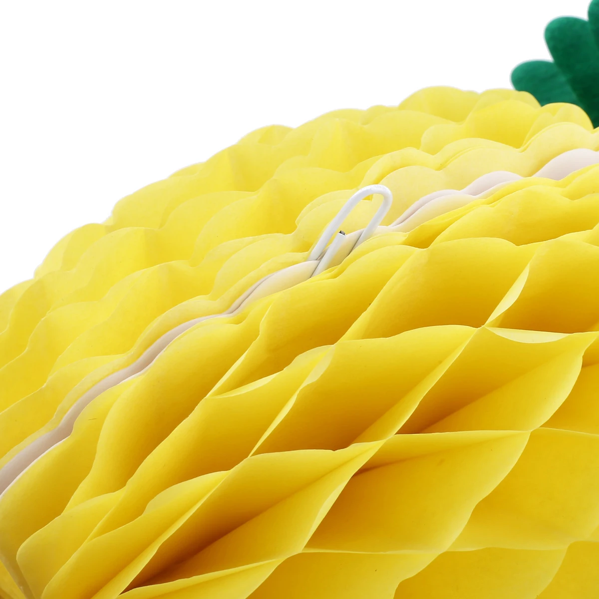 1pcs 20cm Hawaiian Pineapple Honeycomb Garland DIY Yellow Paper Pineapple for Summer Fiesta Party Birthday Home Decoration