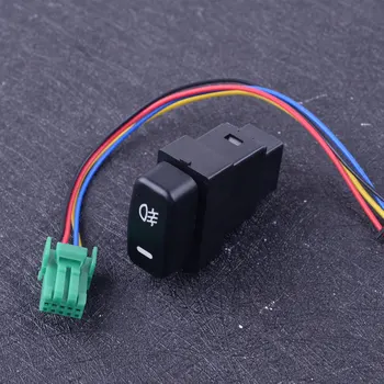 

beler 18cm 5Pin Black LED Fog Light ON-OFF Push Button Switch Fit For Mitsubishi Eclipse Galant Lancer L200 2008 2009 2010 2011