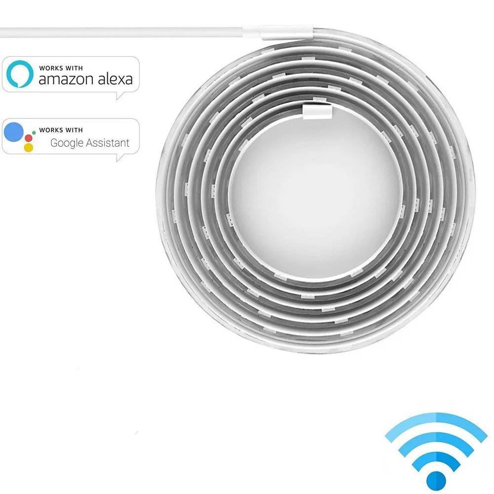 Xiaomi Yeelight RGB LED 2M Smart Light Strip Smart Home for APP WiFi Works with Alexa Google Home Assistant 16 Million Colorful