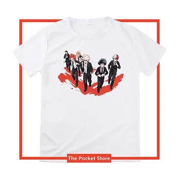 

Hot Anime My Hero Academia Women Short Sleeve T shirt Harajuku Contoon Tee Shirt Lovers Couple Clothes Todoroki Shoto Tshirts