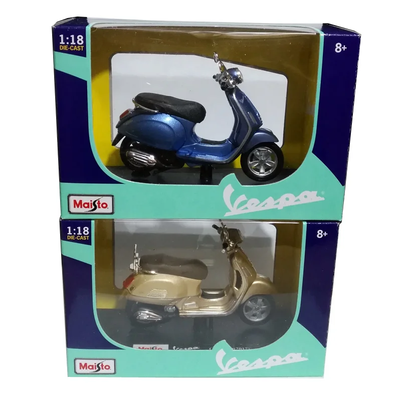 Модель мотоцикла Maisto 1:18 PIAGGIO Vespa GTS 300 (2017) Primavera 150 из сплава литые модели игрушки