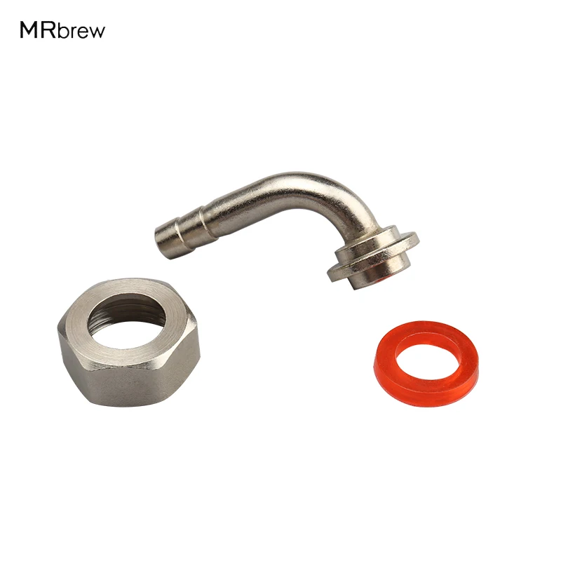 

Home Brewing tap faucet accessories Draft Beer Tail Piece Elbow Beer Nut & Gasket for tap Shank bar accessories