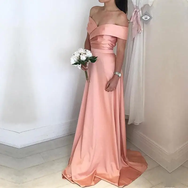 over the shoulder bridesmaid dresses