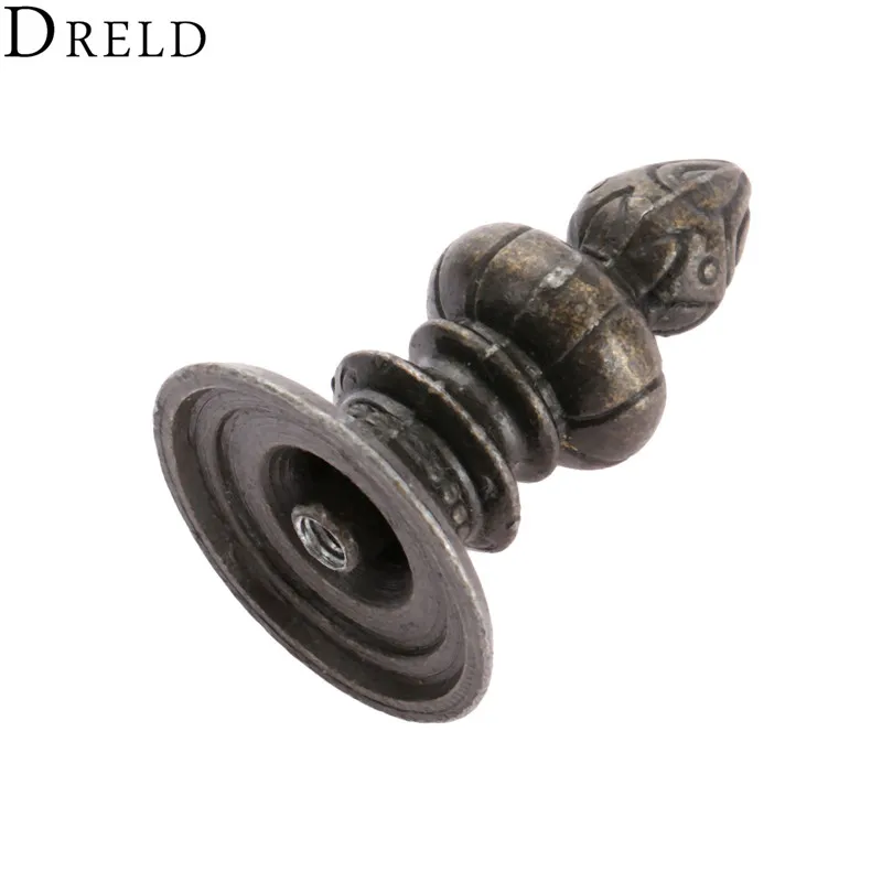 DRELD 39*27mm الأثاث العتيق مقابض باب خزانة ملابس التأثيرات تسريحة مقابض للأدراج المطبخ خزانة دولاب المقابض DRELD 39*27mm الأثاث العتيق مقابض باب خزانة ملابس التأثيرات تسريحة مقابض للأدراج المطبخ خزانة دولاب المقابض