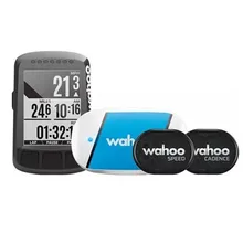 Relógio do computador da bicicleta wahoo lmnt, ant + gps bluetooth somente ou pacote (monitor de frequência cardíaca, cadência, sensor de velocidade)