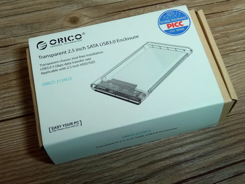 desktop hdd casing ORICO 2139U3 Hard Drive Enclosure 2.5 inch Transparent USB3.0 Hard Drive Enclosure Support UASP Protocol for 7-9.5 mm HDD external hard disk enclosure