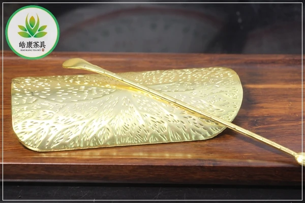 

Kung fu tea set Cha he with the spoon in the kit made of copper-zinc alloy cast chahe HKMC-CH-02
