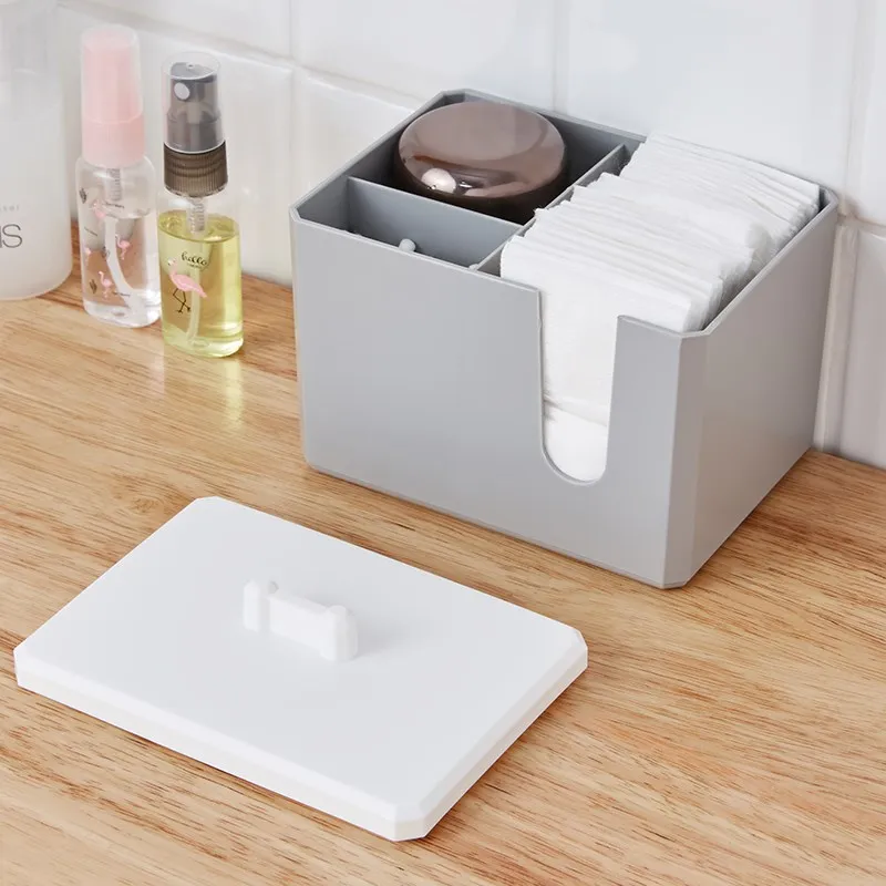 

Baffect Nordic Simple Cotton Pads Plastic Storage Box Makeup Storage Organizer Bedroom Bathroom Storage Holders Container