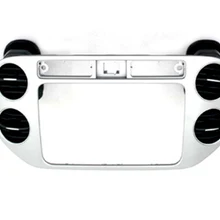 Матовое серебро центр Dash консоли airvent Рамки для Фольксваген Tiguan