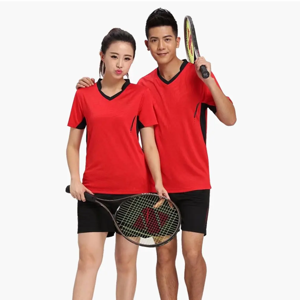 

Man Tennis Shirt Set Badminton Clothing Tennis set Table Tennis Clothes Breathable Sports Shirt+Tennis Skirt Suit wear