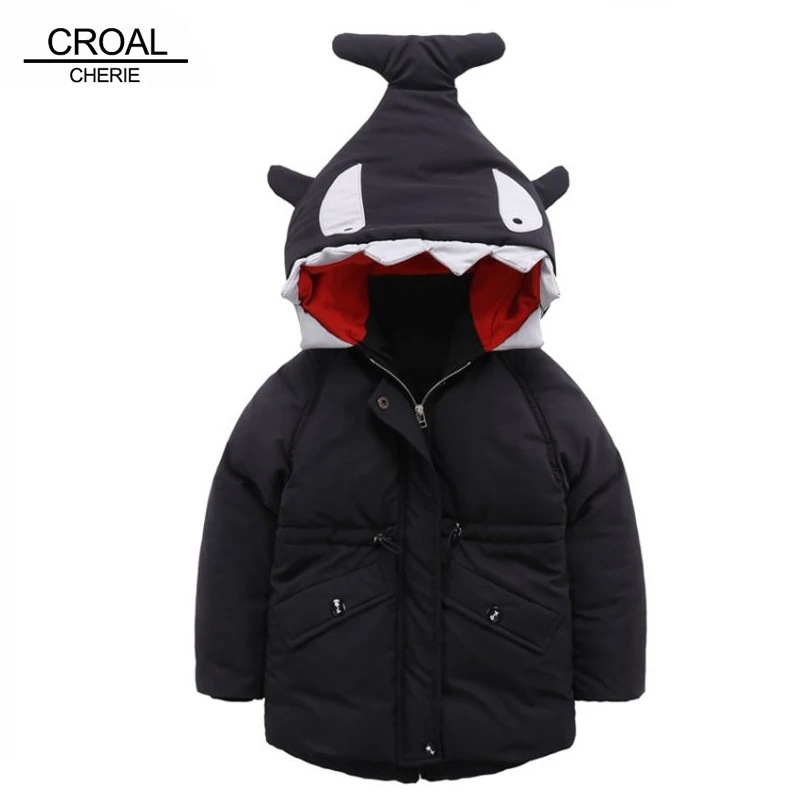 Croal Cherie 80-130 см Акула моделирование Детские зимние штаны Куртки и Пальто для