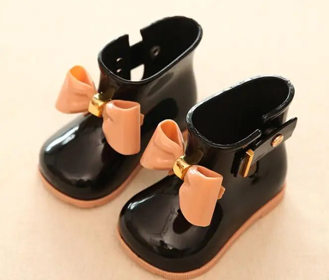 Размер 21-25, детские зимние ботинки, зимняя детская Нескользящая теплая хлопковая обувь с плюшевой подкладкой, модные детские ботильоны для мальчиков и девочек - Цвет: Черный
