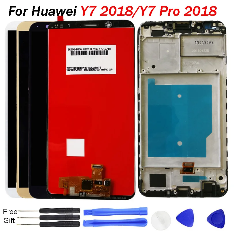 

Original Y7 2018 LCD For Huawei Y7 Prime 2018 Screen Display With Frame Touch Screen Assembly For Huawei Y7 Pro 2018 Display