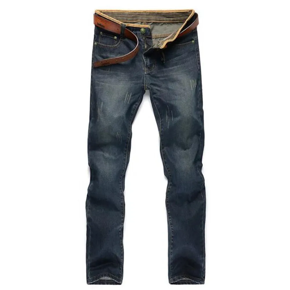 Синие джинсы мужские Досуг время подходят прямой цилиндр большой код брюки мужские джинсы homme одежда уличная