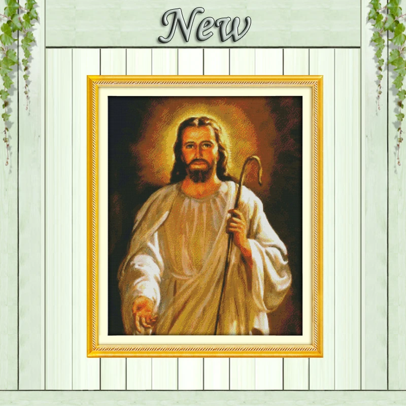 Jesus Christian faith diy painting home Decor pattern print on canvas DMC 11CT 14CT kits Cross Stitch embroidery needlework Sets | Дом и сад