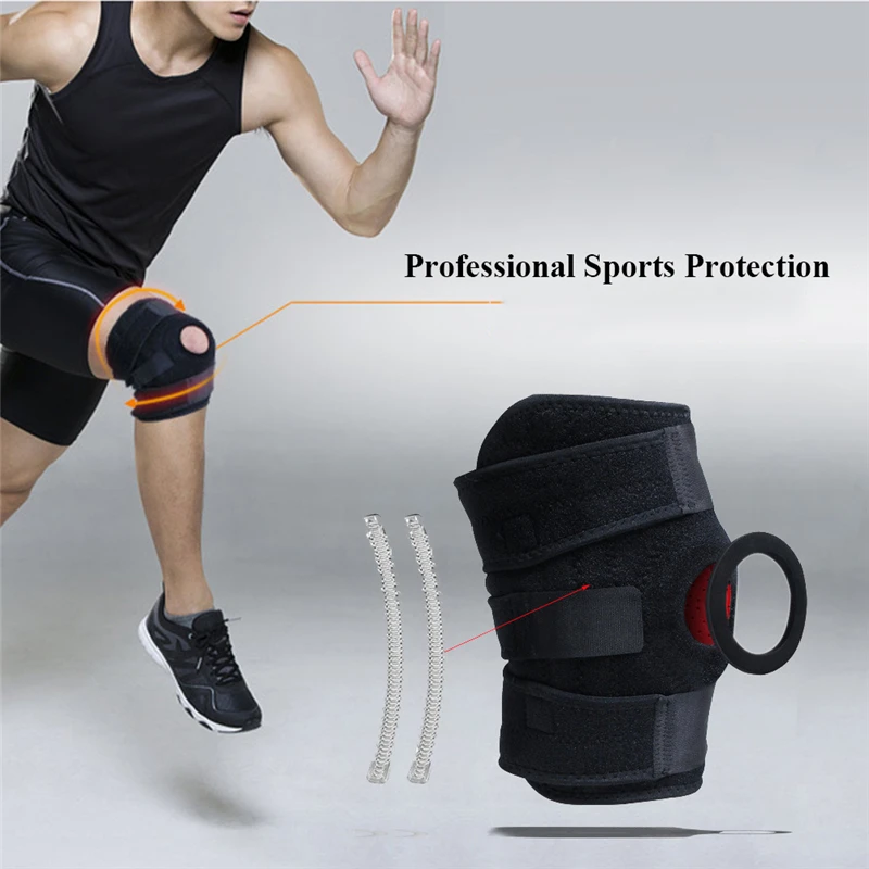 

1 pc Mountaineering Knee Protector Support Cycling Mountain Bike Sports Safety Knee Belt Adjustable Unisex