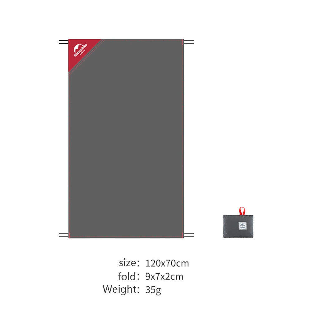 Naturehike открытый тент брезент Многофункциональный Сверхлегкий карманный отпечаток ноги Водонепроницаемый одеяло для пикника туристический коврик напольный коврик - Цвет: Gray S