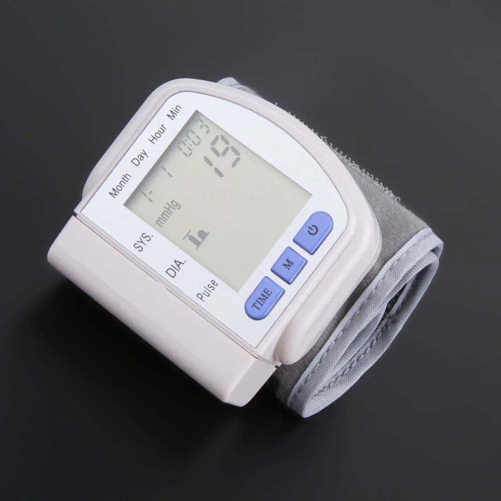 

Automatic Digital Wrist Blood Pressure Pulse Sphygmomanometer LCD Digital Display Screen Home Tonometer Monitor Heart Beat Meter