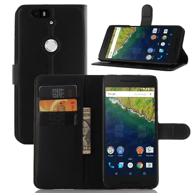 

Book Style PU Leather Case Cover for Huawei Nexus 6P Flip Wallet Phone Bags Cases with Stand for Google Nexus 6P