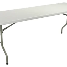 HDPE пластиковый складной обеденный стол прямоугольный для гостиниц, ресторанов, дома и улицы