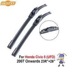 QEEPEI Rascador Para Honda Civic 8 (OVNI) 2007-2016 26 ”+ 23”R Iso9000 De Caucho Natural de Alta Calidad Limpia Parabrisas Delantero CPU2