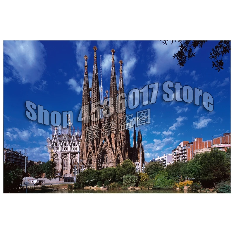DIY 5D Алмазная мозаика Romancing Sagrada Familia Испания ручная работа алмазная живопись