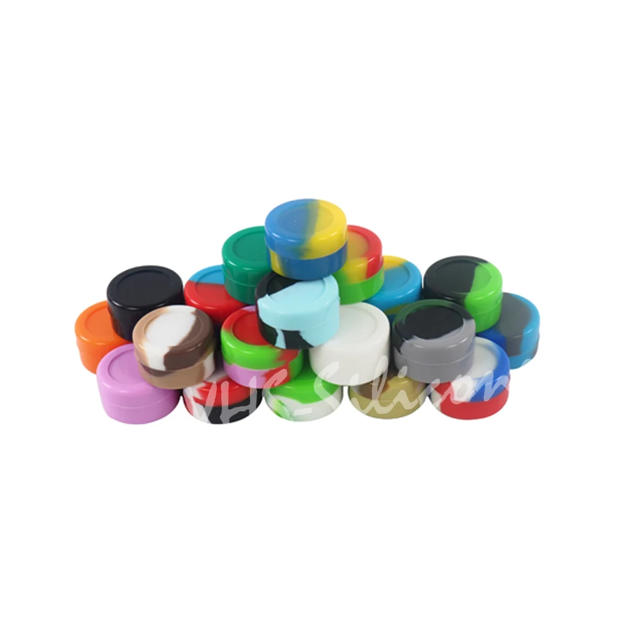50pcs الكثير 5 مللي غير عصا جولة سيليكون الحاويات للنفط الشمع الداب جرة وافق بواسطة FDA الملونة 50pcs الكثير 5 مللي غير عصا جولة سيليكون الحاويات للنفط الشمع الداب جرة وافق بواسطة FDA الملونة
