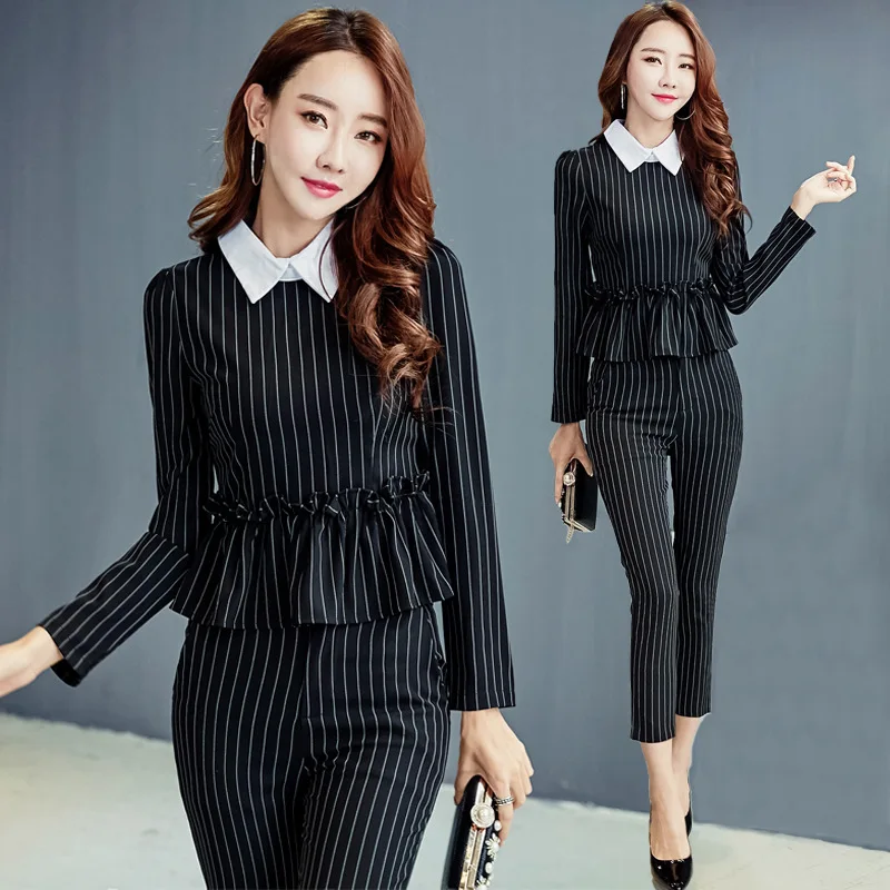 Spring Suit Fashion Pant Suits Women Casual Office Business Suits ...