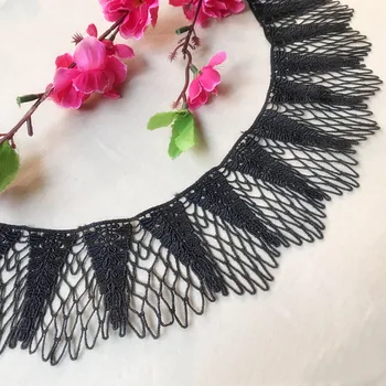 

3yards/lot Black DIY Clothing Accessories, Water Soluble Lace Trim Lace necklace Skirt lengthening RS340