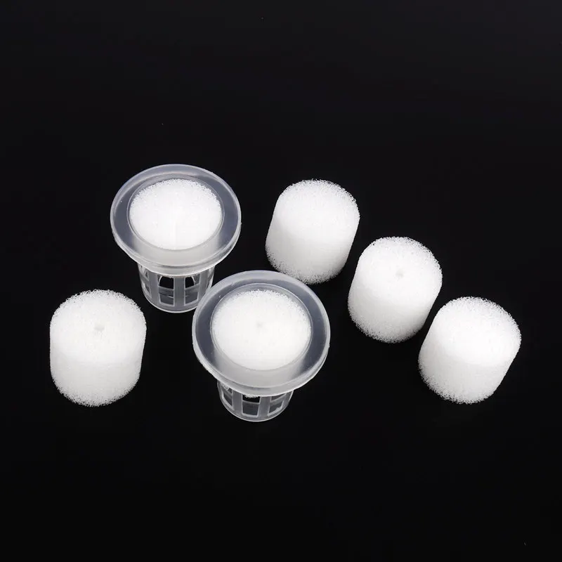 300pcs 25mm by 20mm Soilless Hydroponic Vegetables Nursery Sponge Green Thumb White Hydroponic Sponge