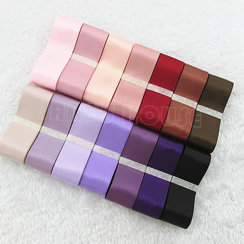 TC35 25mm Mixed 14 Colors Stain Ribbons Belt Ribbon Set For DIY