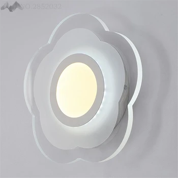 

2017 New Modern creative flowers wall lamps living room bedroom cafe bedside lamp restaurant stairs corridor wall lights